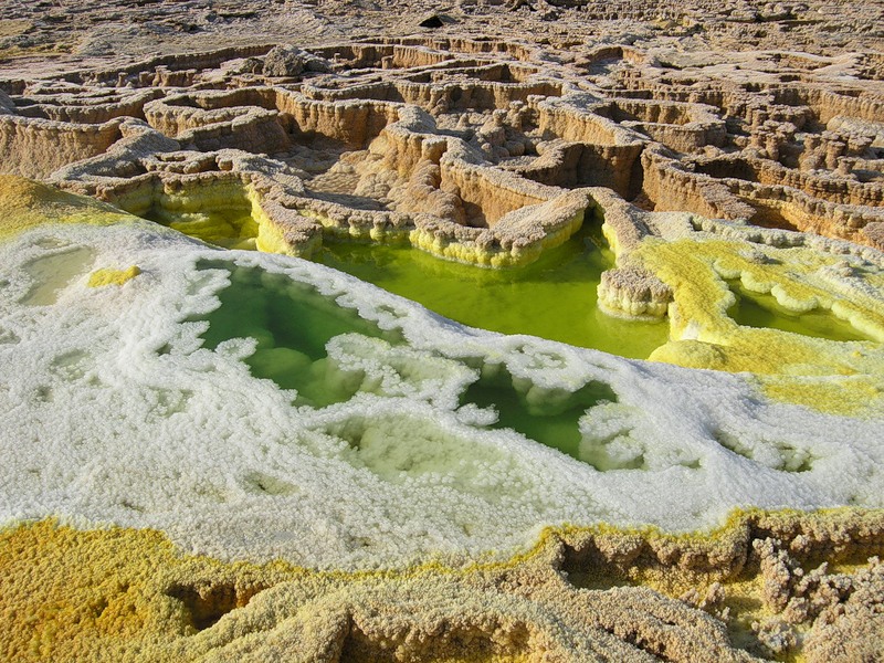вулкан Даллол (Эфиопия). Фото / Dallol volcano (Ethiopia). Photo