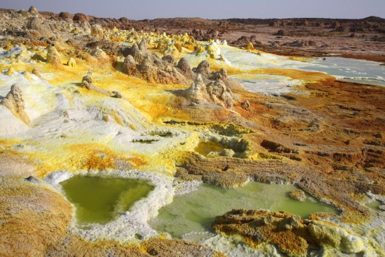 вулкан Даллол (Эфиопия). Фото / Dallol volcano (Ethiopia). Photo