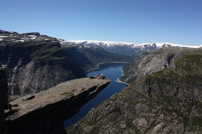 Скала Язык Тролля (Норвегия). Фото / Trolltunga. Photo